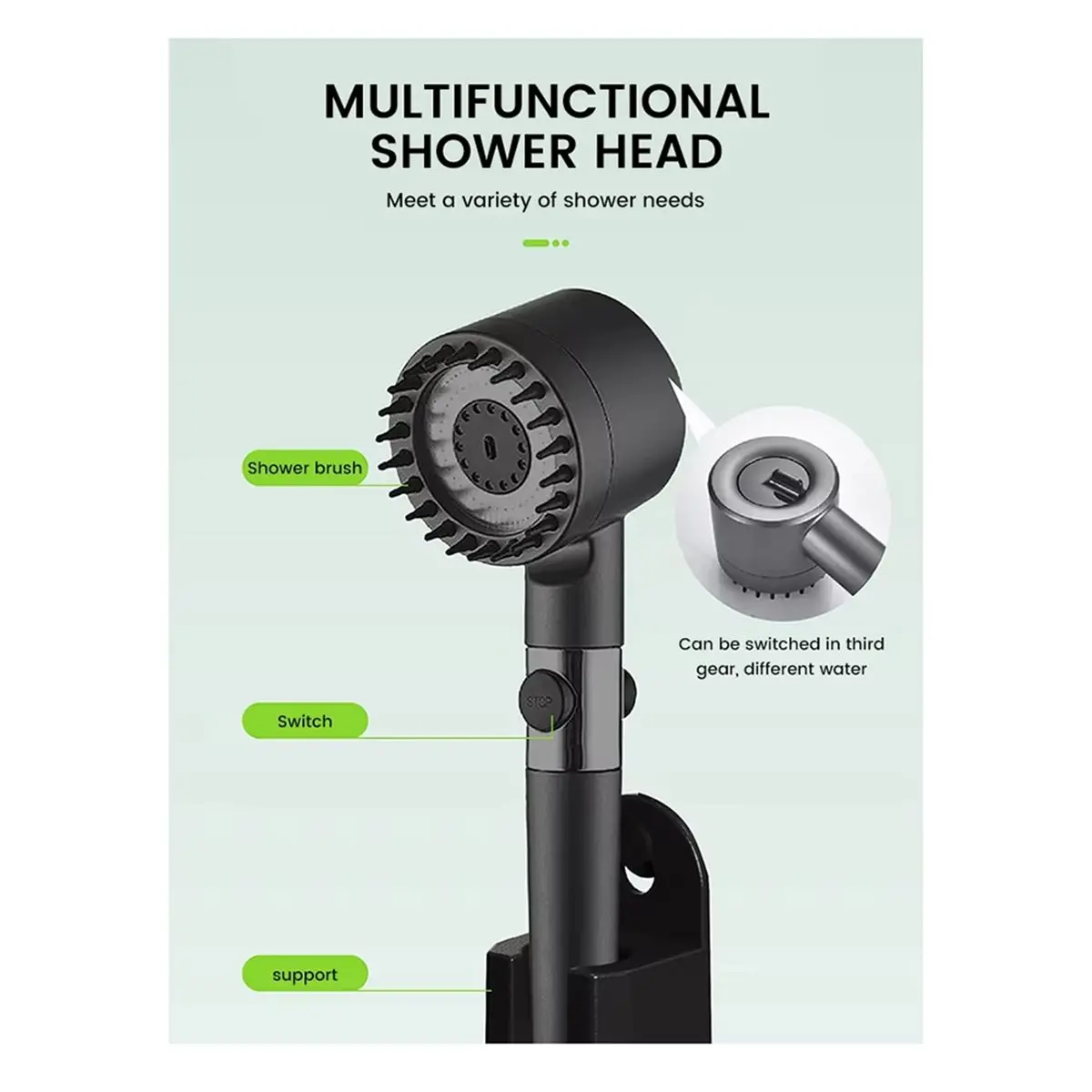NEW Camping Shower Pump RV Outdoor Shower Kit Camp Shower Screen Intelligent Digital Display Adjustable 6000mAh Shower Kit