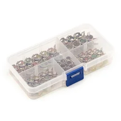 75Pcs 6mm/7mm/8mm/9mm/10mm 연료 스프링 클립 선택 진공 실리콘 호스 클램프 자동차 스프링 클립 연료 오일 워터 튜브 클램프