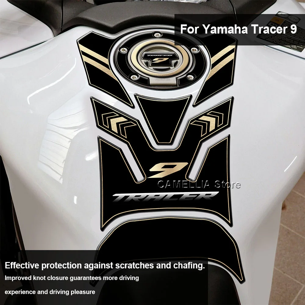 Per Yamaha Tracer 9 adesivo di protezione moto 3D resina epossidica impermeabile serbatoio carburante Pad Sticker Tracer 9 adesivo moto