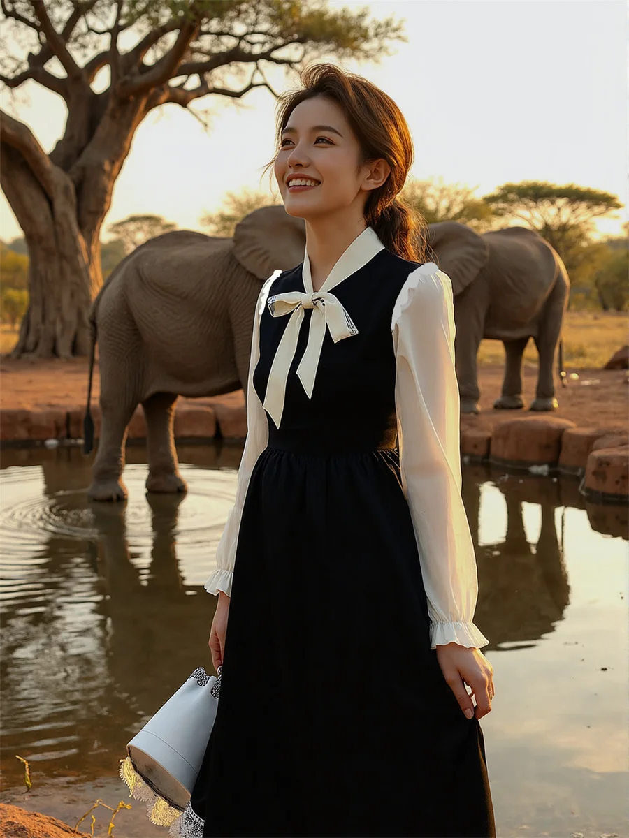 Vestido longo preto feminino até o tornozelo vestido de noite ouro pérola ilusão recorte um ombro cordão cintura império bordado