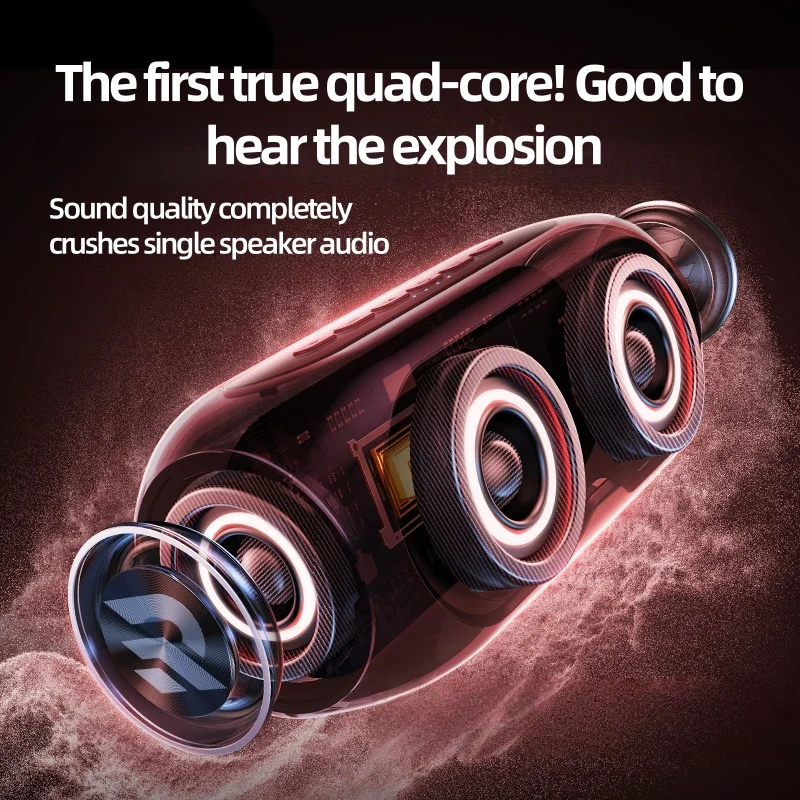 360 graus de som surround sem fio bluetooth caixa de som casa alta qualidade som super baixo carro ao ar livre pequeno subwoofer alto-falante