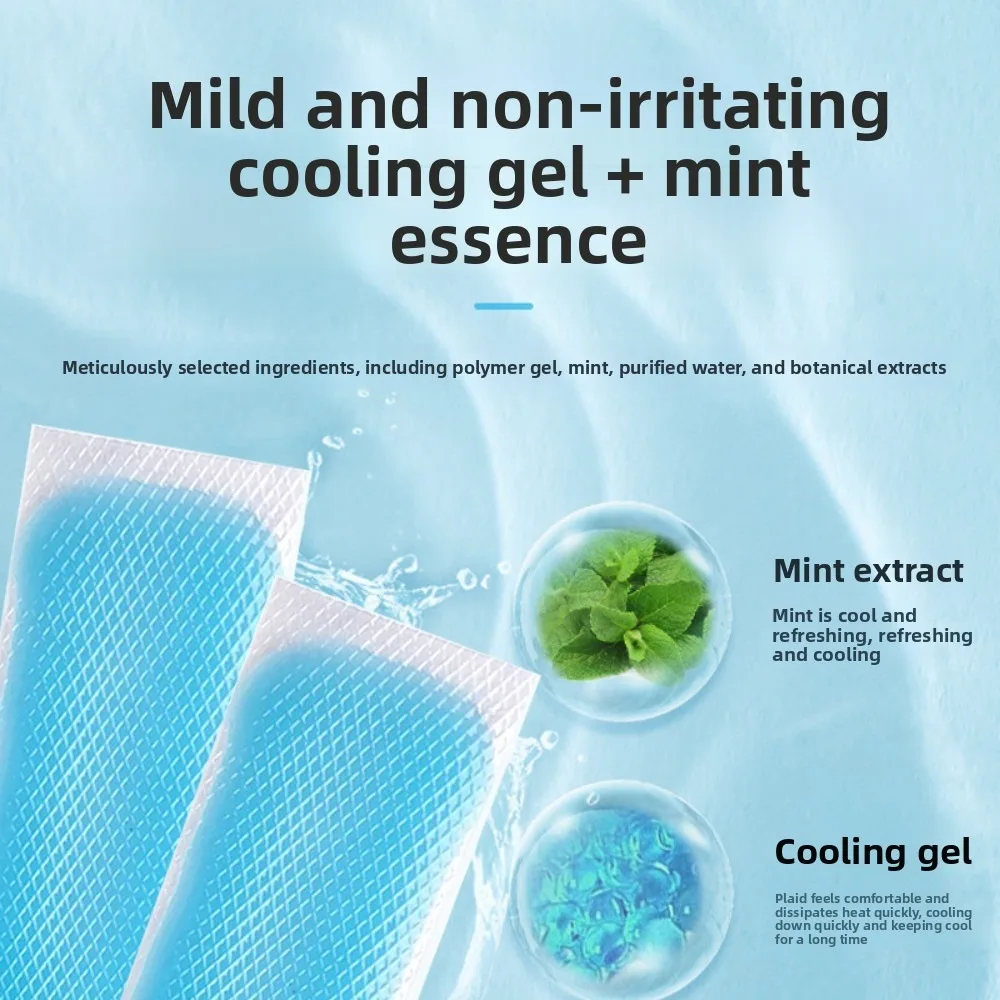 Summer Cooling Gel Patches Ice Cold Stickers Heatstroke Relief Cooling Pads Adults Portable Phone Heat Dissipation Cool Patches - view 3