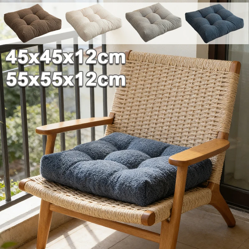 

Large Square Floor Pillow High Resilience Thick Tufted Cushion Multi-scene Soft Tatami Mat for Lazy Sofa Bay Window Meditation