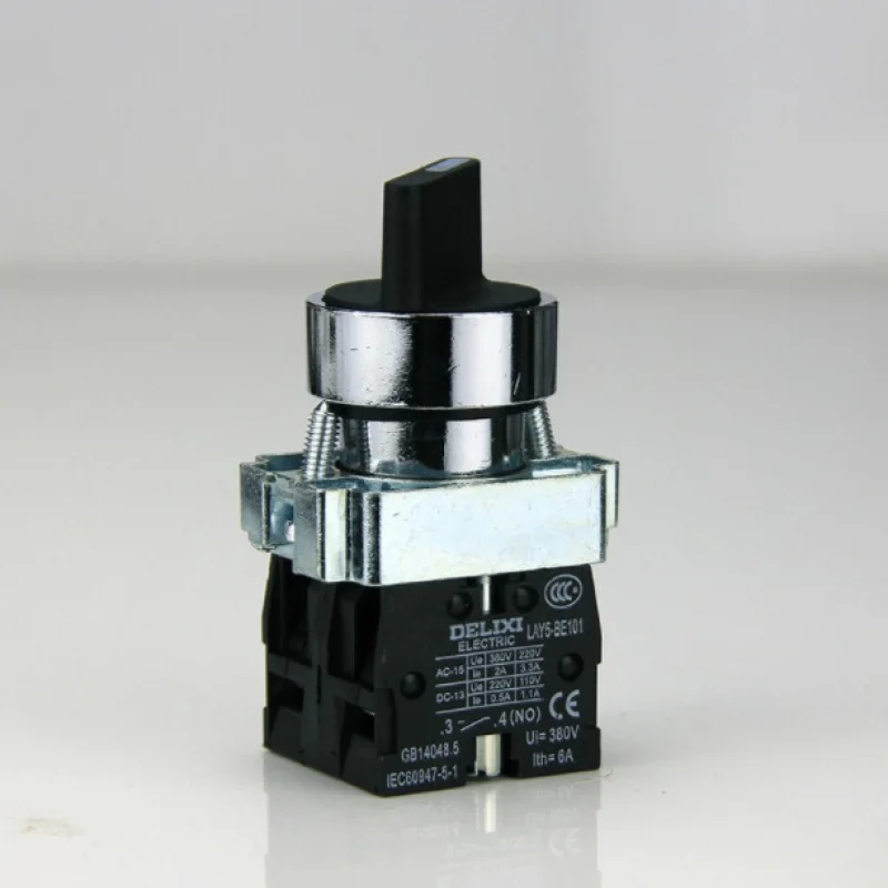 Quality Assurance LAY5S-BD25 LAY5SBD25 Push Button Switch, Black 1NO + 1NC Immediate Shipping