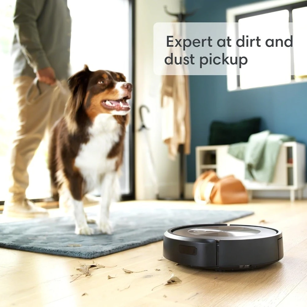 Self‑Emptying Robot Vacuum Powerful Suction Smart Mapping Obstacle Avoidance Pet Hair Cleaning Robot Compatible with Alexa