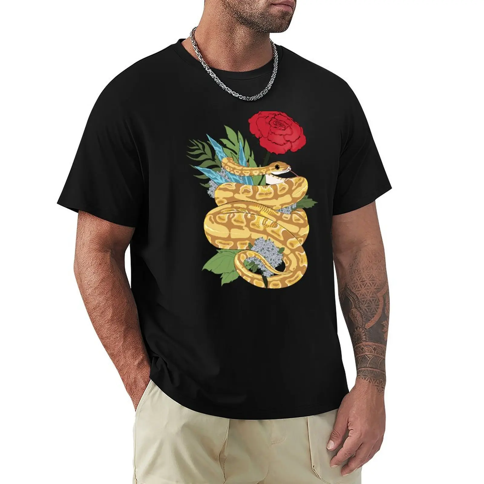 

Banana Ball Python T-Shirt oversizeds cheap stuff rapper graphic tees mens tall t shirts