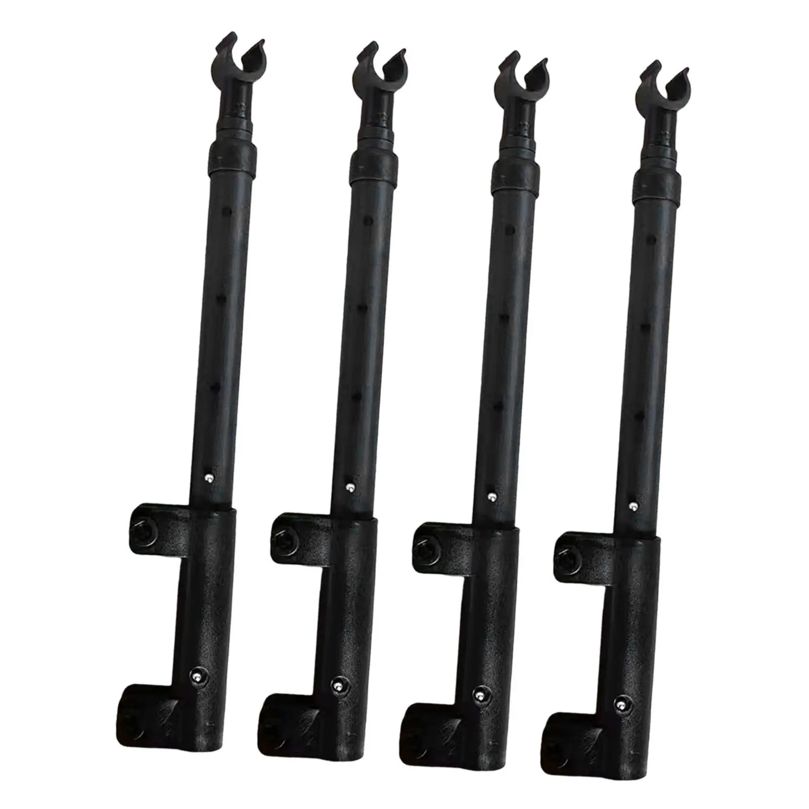 

4x Camping Cart Table Support Rod Telescopic Desk Leg Replacement Lifting Rod Heightening Rods for Hiking Picnic Garden