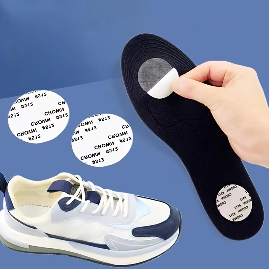 20pcs Insole Anti-Slip Stickers, Round Adhesive Dots for Insole Inserts, Peel And Stick Pads to Keep Insoles, Forefoot Pads
