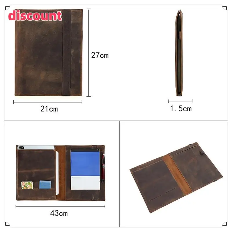 Notebook Combination Protective Cover Folder File Book Cover Business Stationery Contract Document Storage Box,B5 Easy To Use