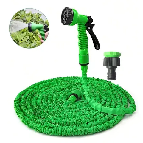 25FT-200FT Multi-functional Garden Hose, Retractable Hose, High Pressure Car Wash, Home Sprinkler, Traditional Garden Rinse
