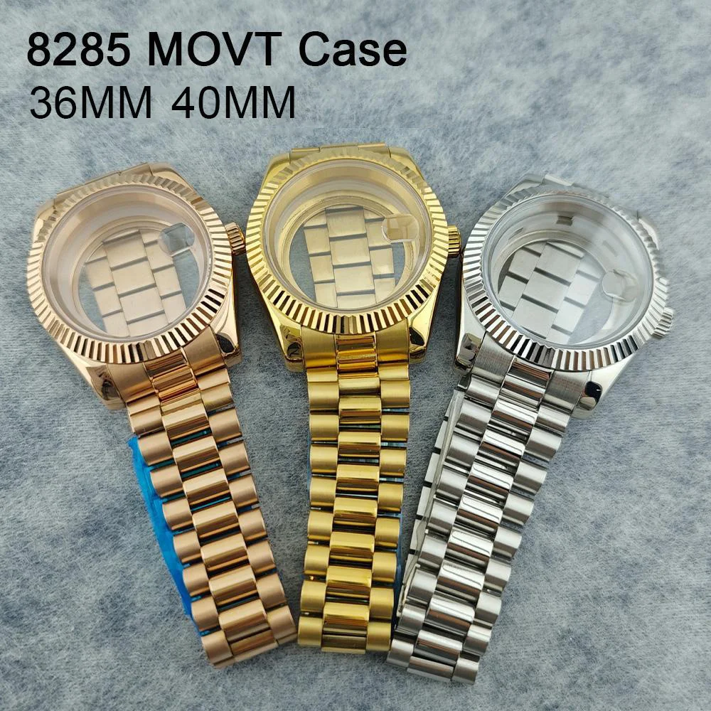 40MM 36MM Case Miyoda 8285 Watch 904L stainless steel strap Sapphire mirror and stainless steel case accessories for 8285 MOVT