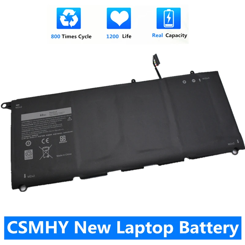 

CSMHY New PW23Y Replacement New Laptop Battery for DELL XPS 13 9360 Series RNP72 TP1GT 7.6V 60WH