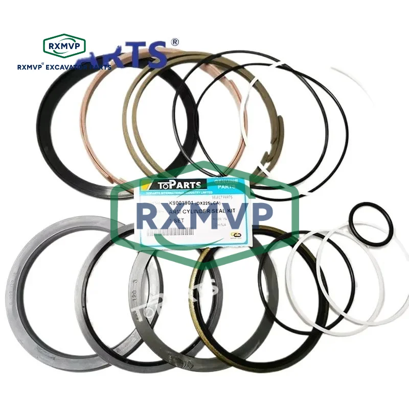 For Doosan Daewoo K9001901 Hydraulic Arm Cylinder Repair Seal Kits Dx225lca Excavator RXMVP