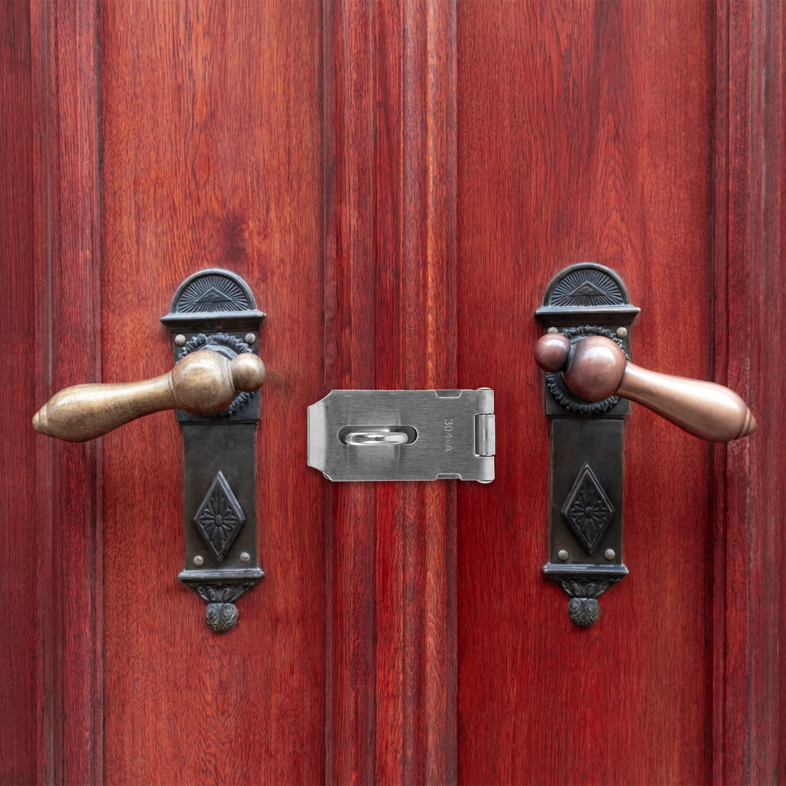 

2Pcs StainlessSteel HaspLatch 3inch4inch HeavyDuty GateBarnDoorLock Hardware ShedFence OutdoorWindow DoorLatches