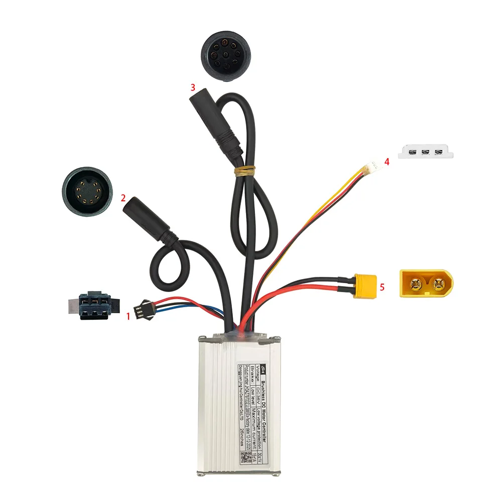 

Brushless Motor Controller JH3AZ7970DZJGM 36V 15A E-Bike Scooter Universal E-Bike Conversion Kit Bicycle Speed Controller