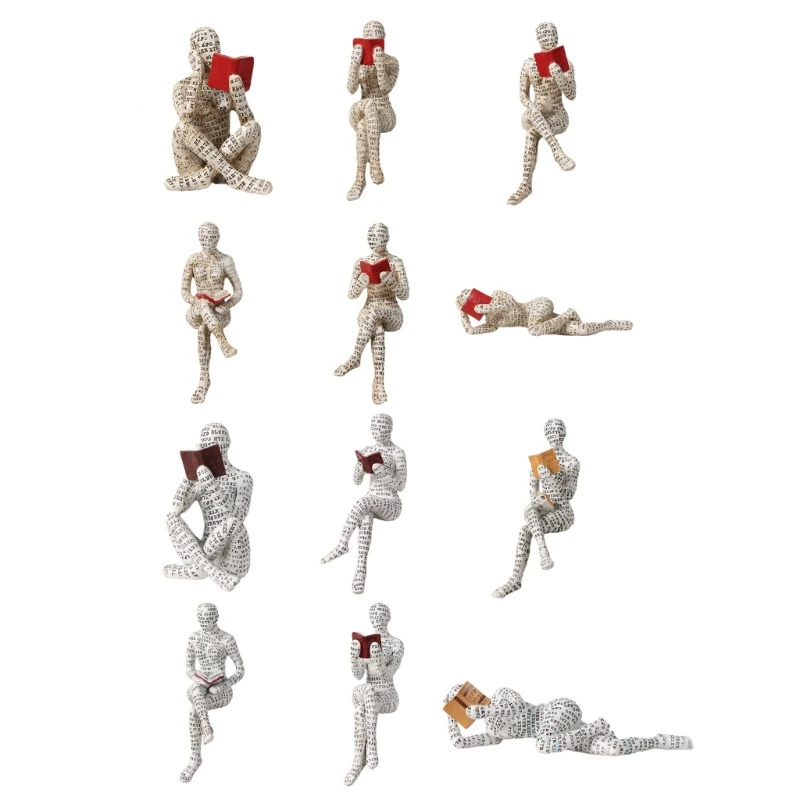 Captivating Resin Sculpture Portraying a Literary Woman