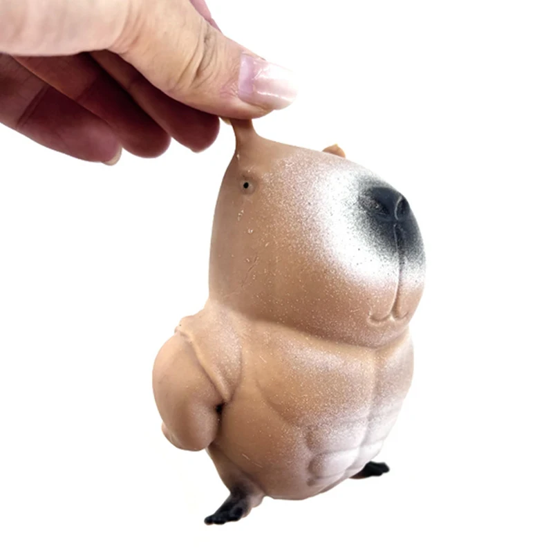 Abdominal Muscle Capybara Squeeze Fun Capybara Decompression Toy Squeeze Animal Decompression Toy