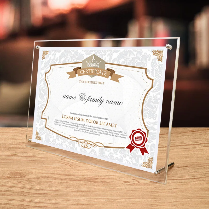 3 Pieces A4 210X297MM Acrylic Sign Holder 8.5x11 Inch Display Stand Label Holder Restaurants Menu Flyer Stand Plastic Frame