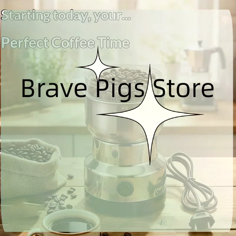 Multipurpose Electric Coffee Bean Grinding Tool Stainless Steel Milling Machine For Seeds Spices Herbs Nuts Coffee Grinder 1PC