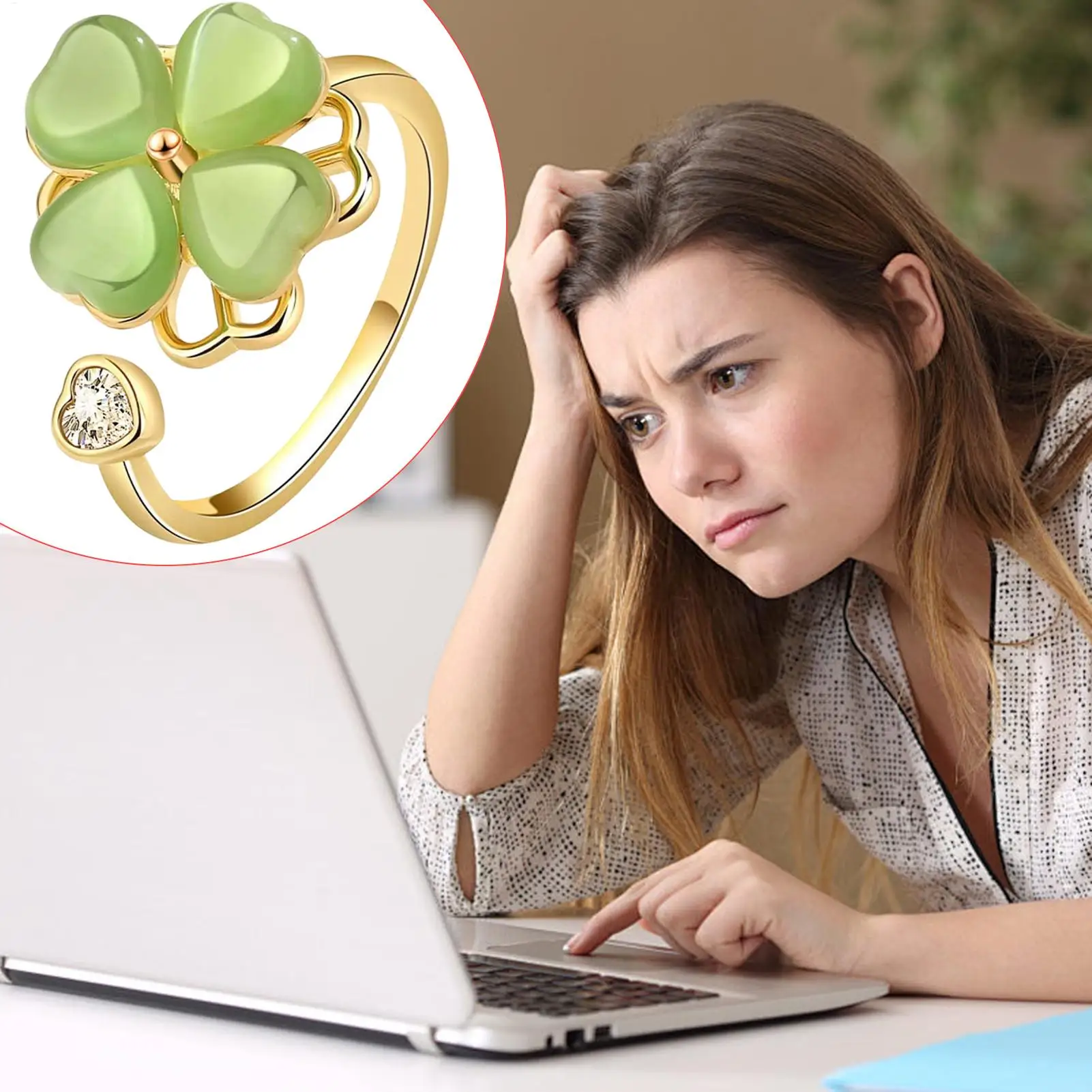 حلقات سبينر قابلة للتعديل ألعاب متململة تهدئة البنصر الإجهاد لعب للرجال النساء مكتب الفصول الدراسية ممارسة الطائرة #4