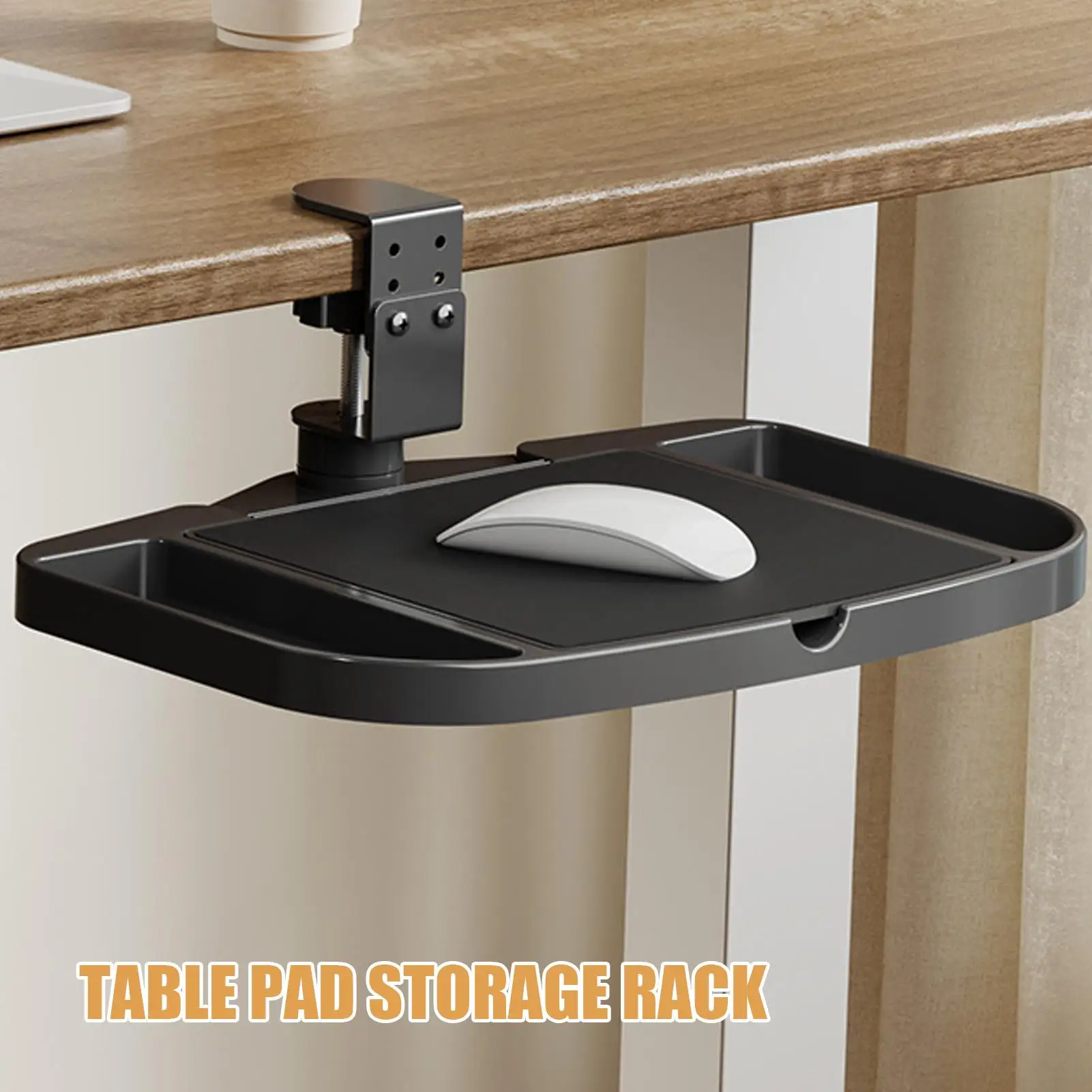 Side Desk Organizer Under Desk Storage Mount Adjustable Space-Saving Holder Rack For Workplace Dorm Eraser Pen Student Standing