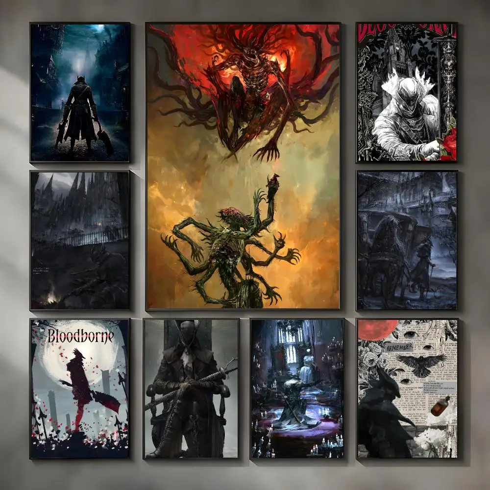 Game B-Bloodborne Poster Modern Interior Wall Decor & Trendy Home Highlights