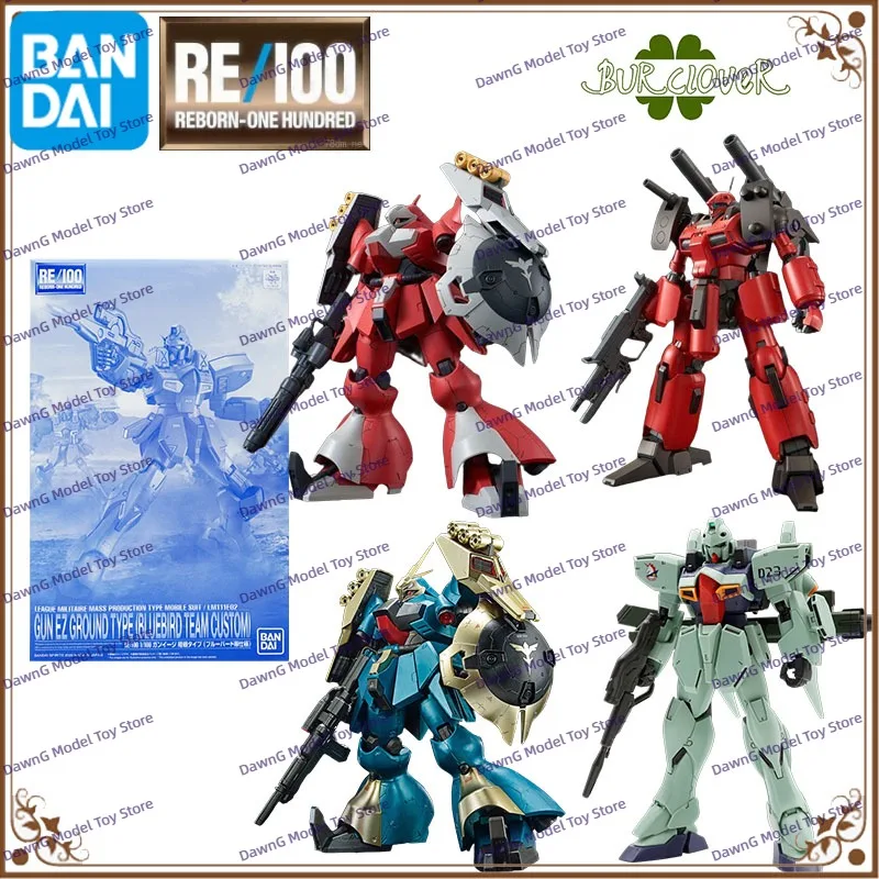 

BANDAI Original GUNDAM RE Series ZMT-S126G SHOKEW AMX-107R REBAWOO Limited and special editions Anime Action Figure in stock