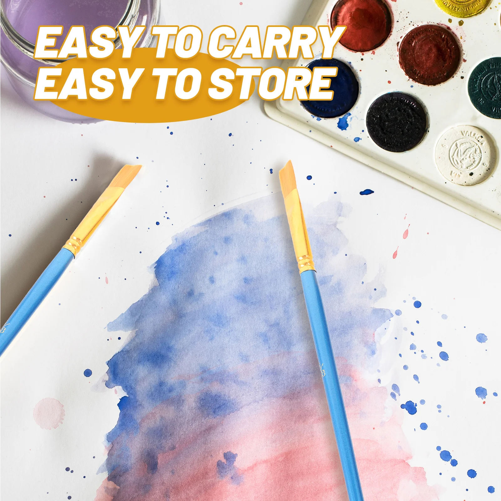 

1Set Painting Mixing Boards Set Birch Aluminum PP Trays for Watercolor Oil Acrylic Art Paintings Paint Brush