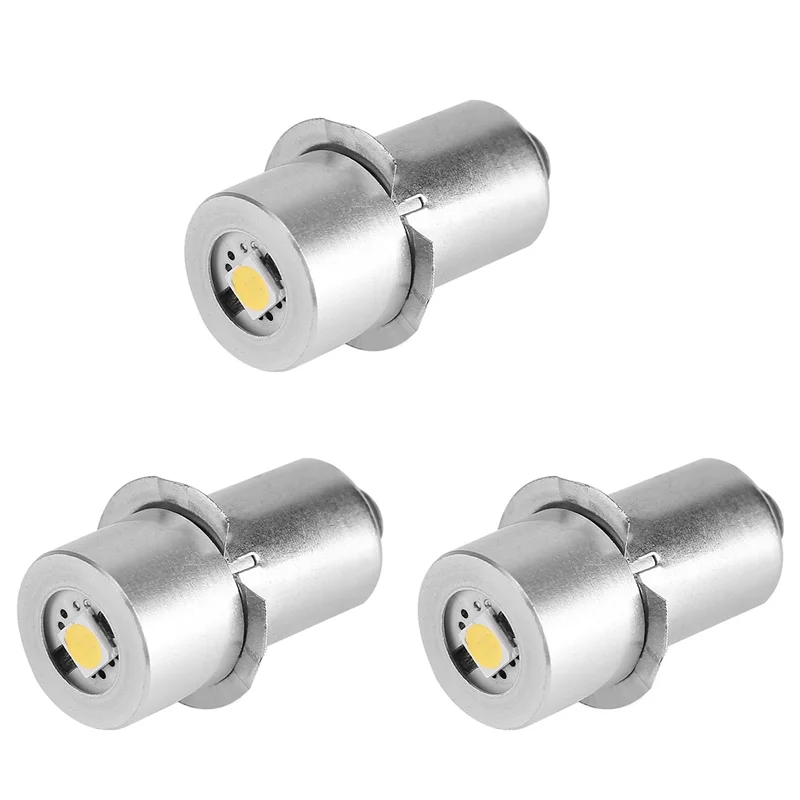 

ABUP-3X 1W P13.5S Led Flashlight Bulb, 100-110LM 2700-7000K Replacement Bulb Torch Lamp Emergency Work Light(3V)