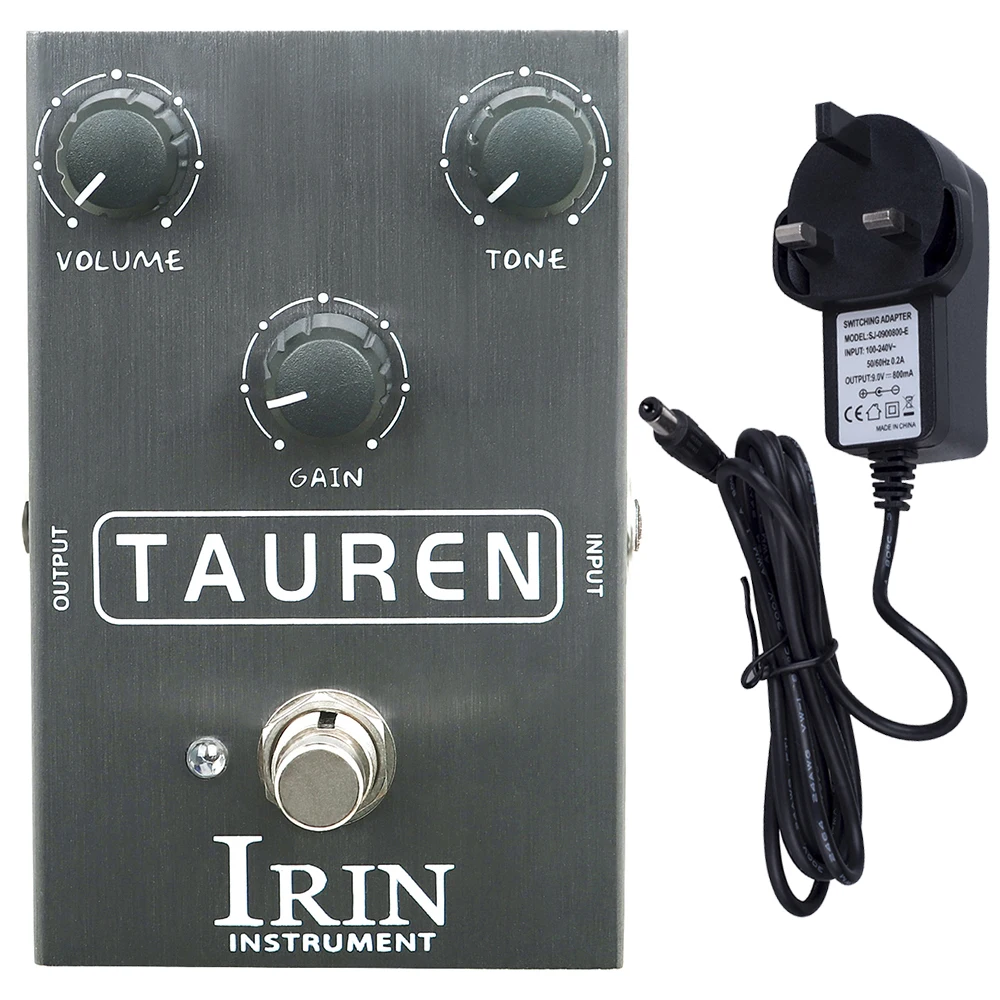 IRIN TAUREN Overdrive Guitar Effect Pedal for Electric Guitar Overload Pedal with US/UK/AU/EU Plug Guitar Parts & Accessories