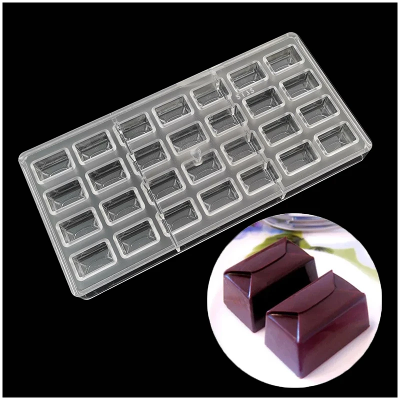 Rectangular Envelope Shaped  Baking Mold Hard Plastic Transparent Jelly Pudding Baking Tools French Style Pure Color