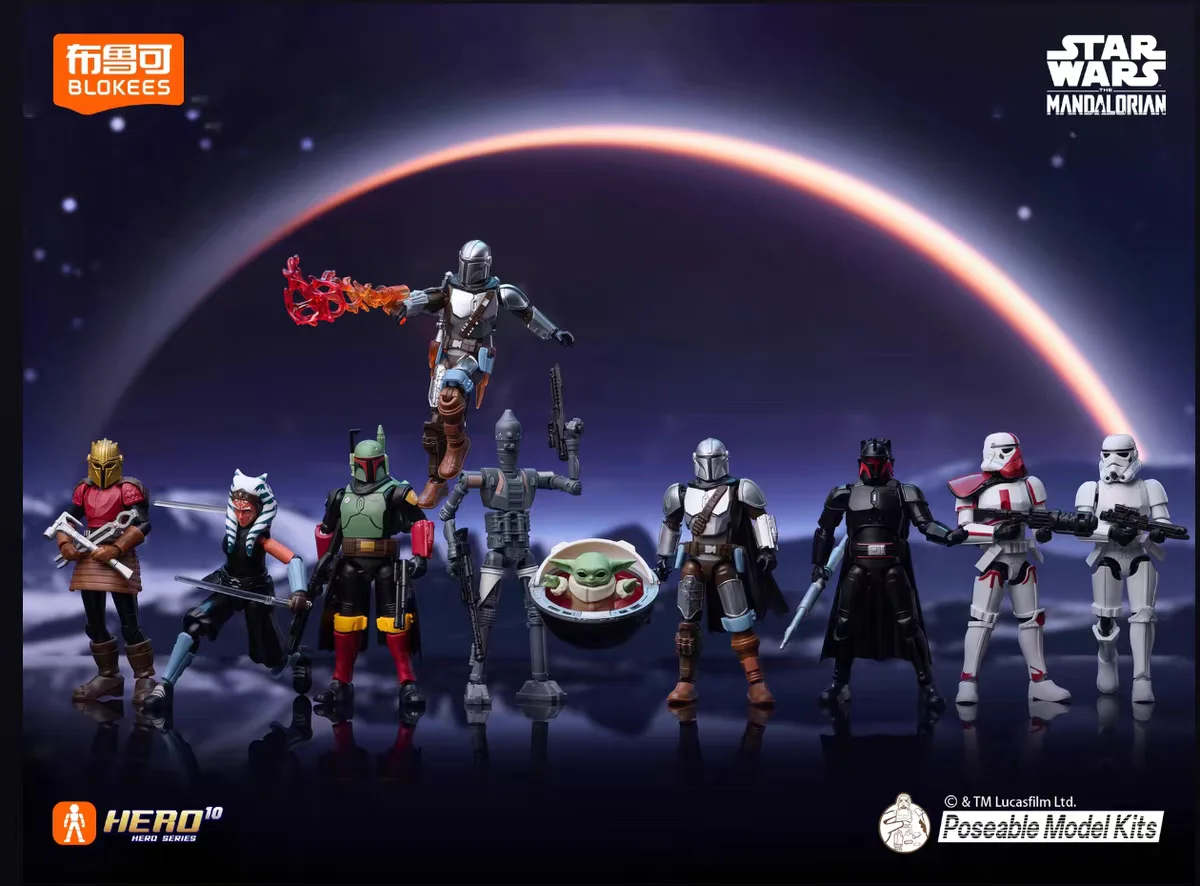 블루키즈 핫셀링 신제품 스타워즈 블라인드 박스 인기 애니메이션 캐릭터 정교한 장식품 가동 인형 어린이 선물