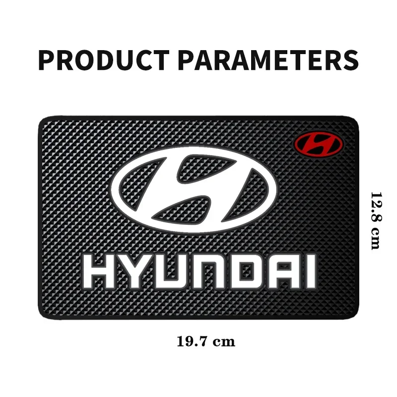 19.7*12.8 سنتيمتر سيارة لزجة المضادة للانزلاق حصيرة لشركة هيونداي i10 i20 i30 i40 ix20 ix35 ix55 فيراكروز كريتا المكان Veloster HB20 جيتز تيراكان