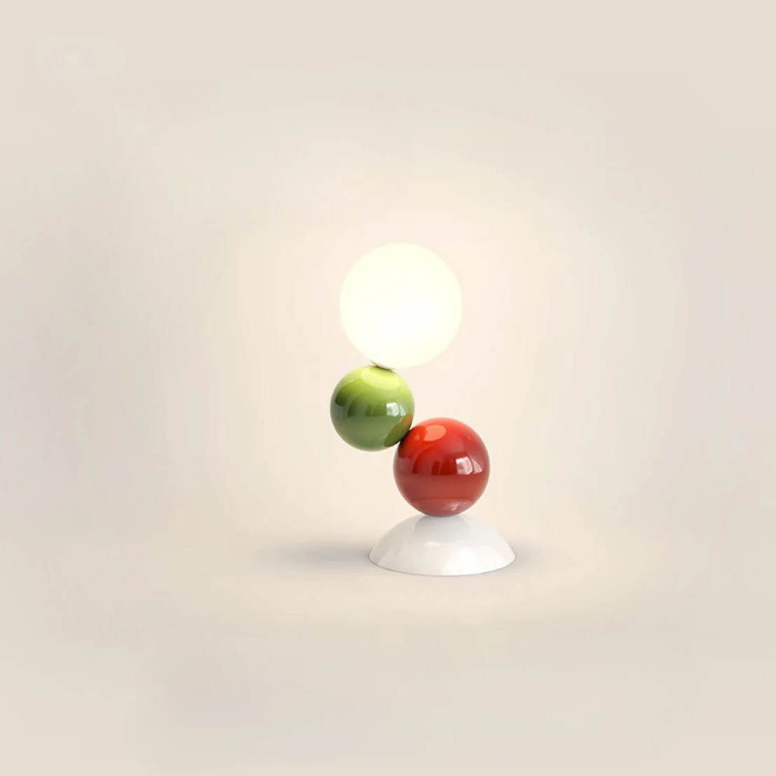 Modern Glass Led Chandelier Nordic Color Ball Hanging Lights Bedroom Bedside Small Pendant Lamp Cream Living Room Aisle Light