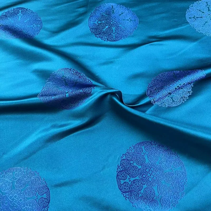 Chinese Jacquard Brocade Fabric Tang-mounted Majia Mongolian Robe Tibetan Robe Film and Video Decorative Cushion Pillow Group