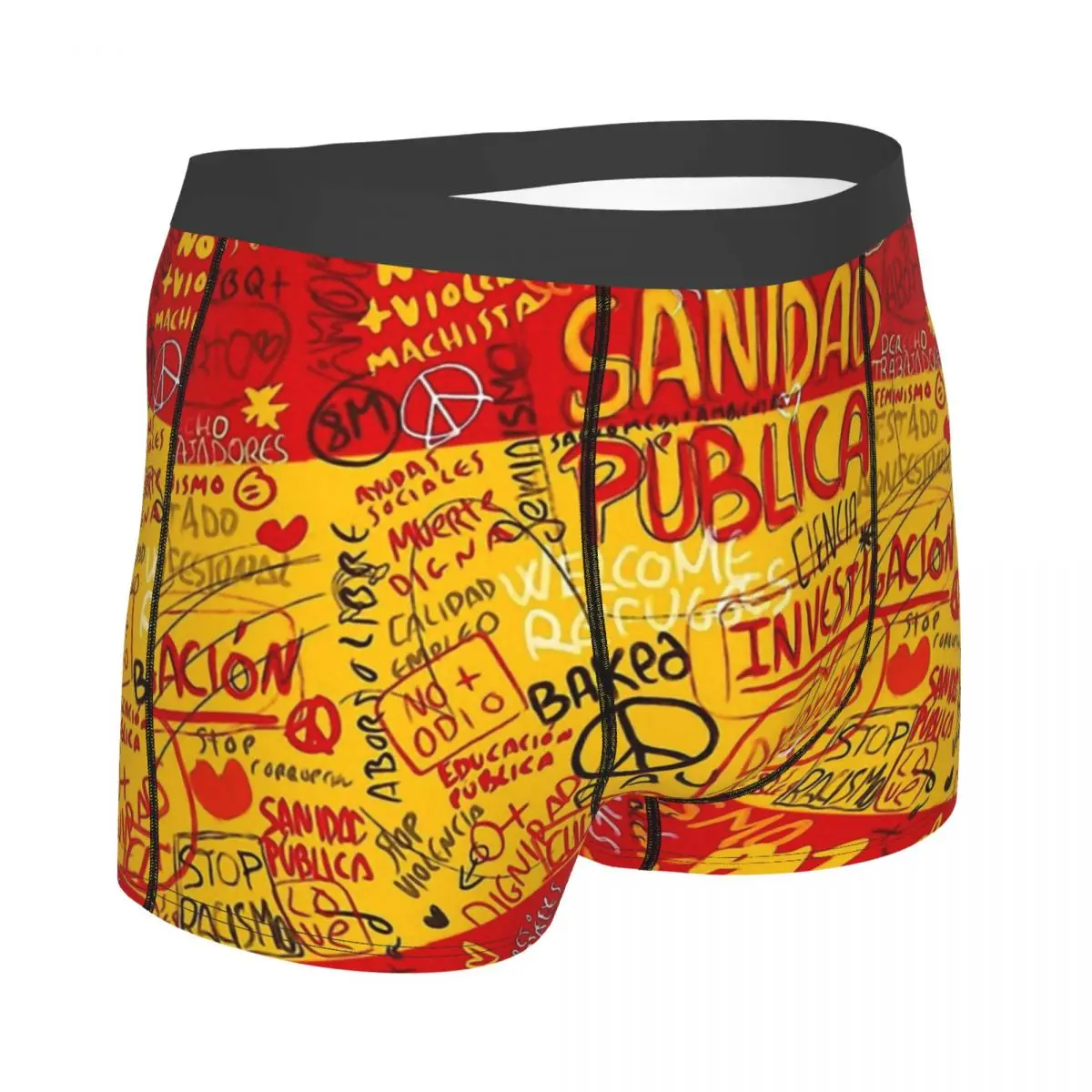 Spain Flag Spain Flag Is This Is Also My Flag. Underpants Homme Panties Male Underwear Print Couple Sexy Set Calecon