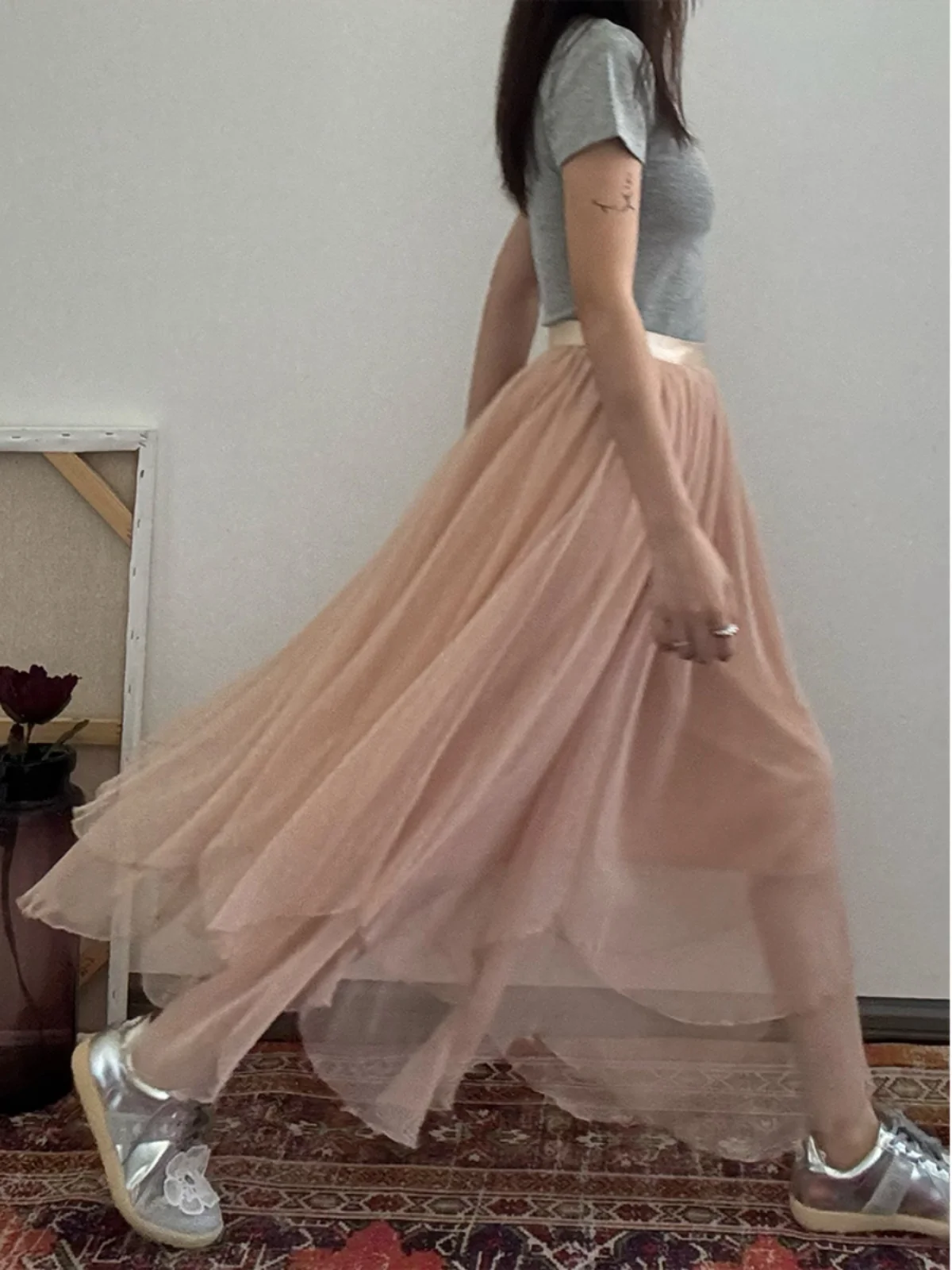 

Comfortable Ballet Sle Irregular Lace f Skirt Sweet Girl ort Skirt Elastic Waist Slimming f Skirt Polyester Fiber