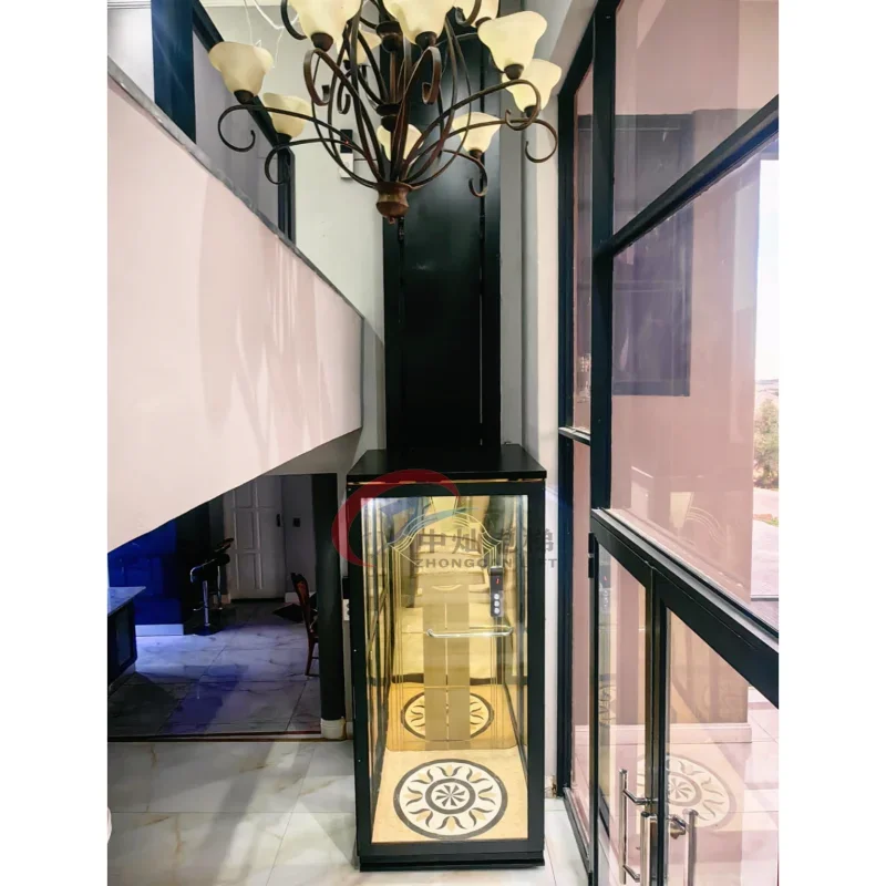 2-5 floors Shaftless residential household elevator Indoor and outdoor hydraulic lift Small residential villa elevator