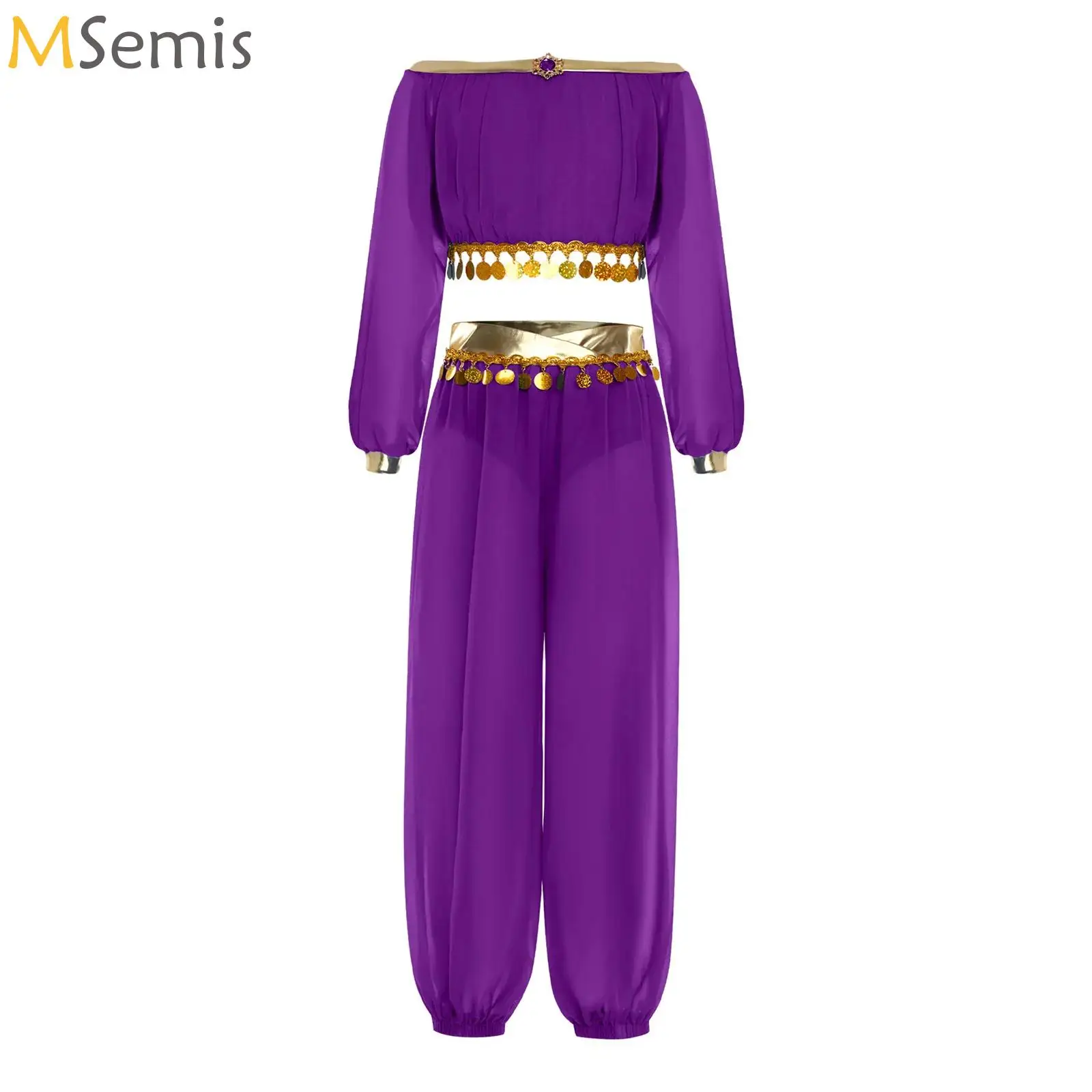 

Kids Arabic Princess Halloween Costume Girl Princess Festival Belly Dance Cosplay Bollywood Noble Carnival Stage Performance Set