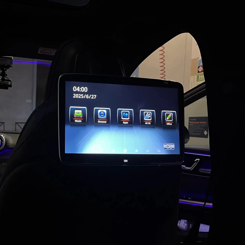 Rear Seat Entertainment System For Mercedes Benz C E GLC Class W206 W214 X254 Wifi Bluetooth Android Car Headrest With Monitor