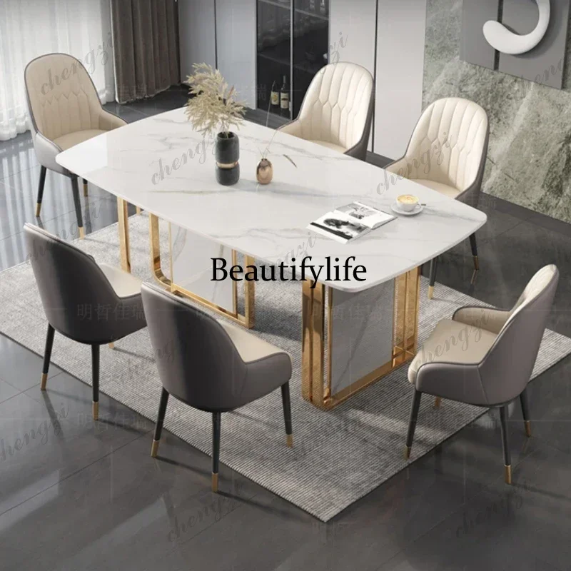 Beautiful  Event Restaurant Dining Tables Party Waterproof Modern Luxury Dining Tables Kitchen Space Saving Table  Furniture