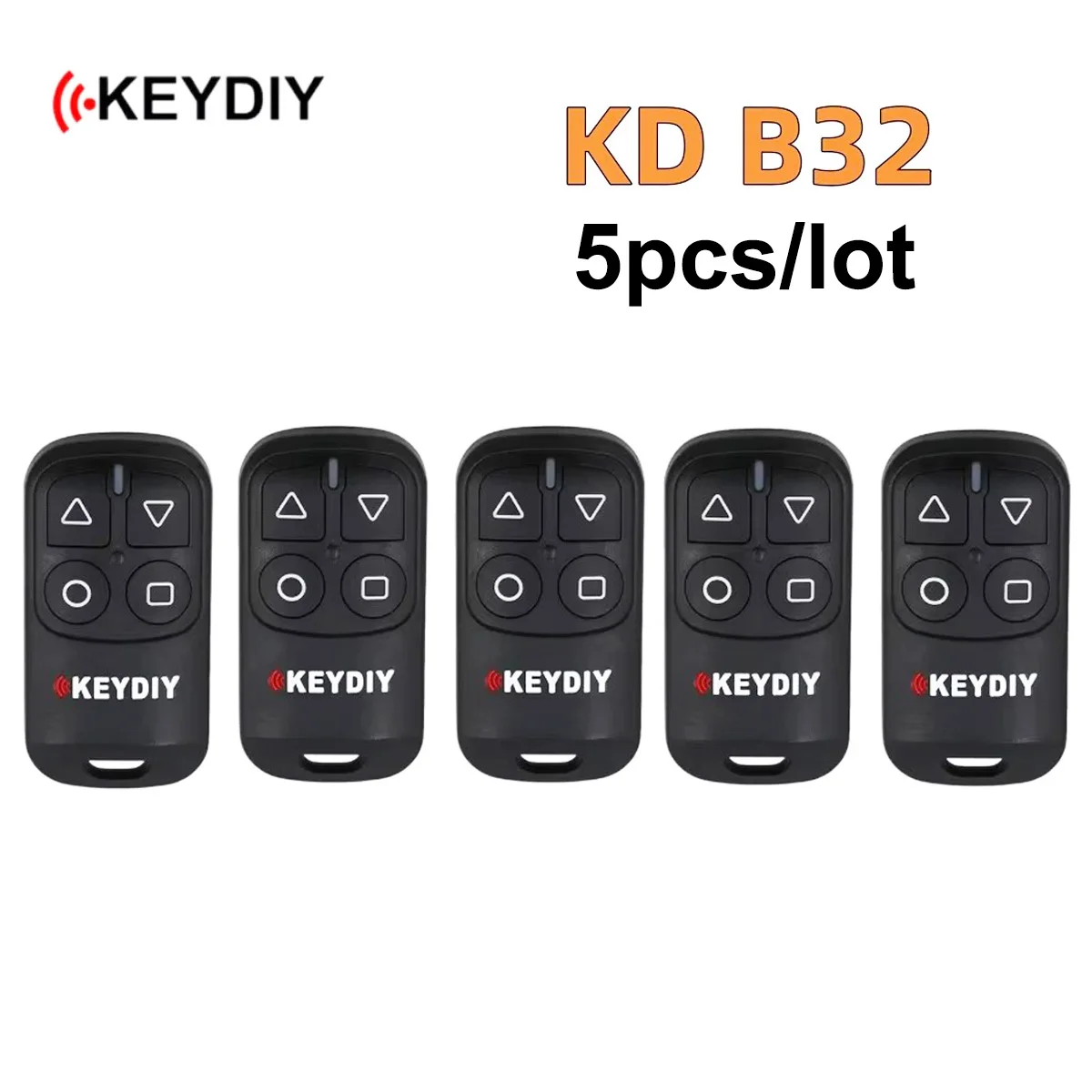 

5 шт./лот KEYDIY B32 общий дистанционный ключ для гаражных ворот 4 кнопки для KD900 URG200 KD-X2/KD MINI KD200 MINI программатор дистанционного ключа