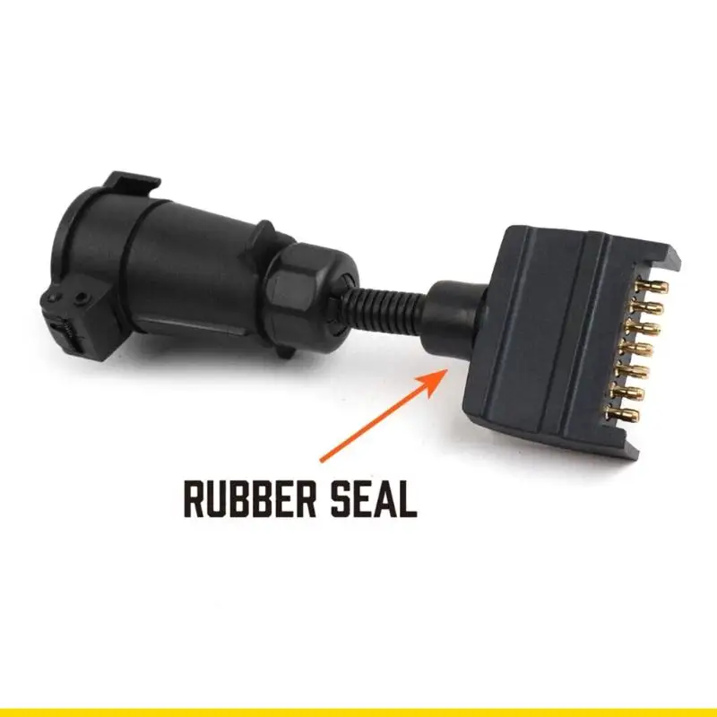 SZCH Easy Install 7 Trailer Wiring Harness Strong 7 Pin Truck Trailer Socket Reliable Power for Various Automobiles