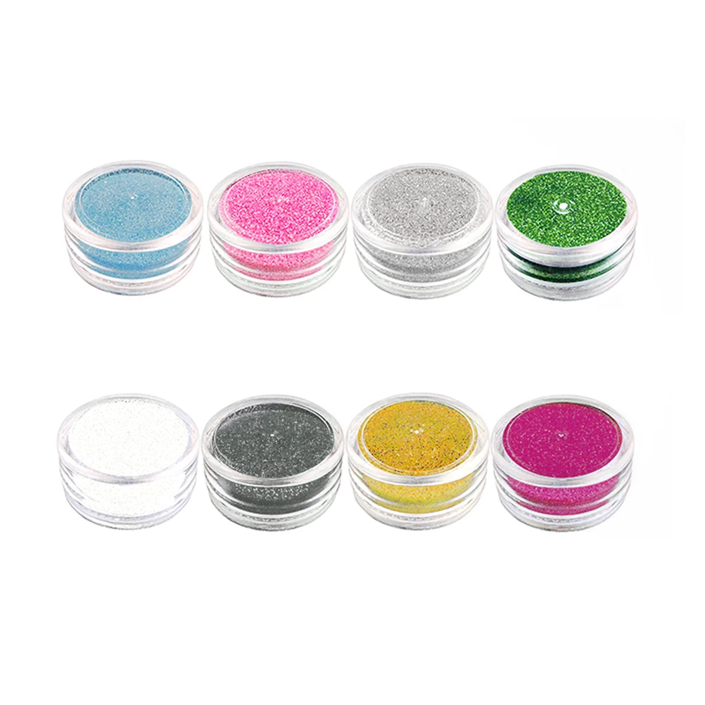 

12pcs Body Glitter Powder Waterproof Diamond Shimmering Art Craft Epoxy Clay Scrapbooking Collage Birthday Festival Decoration