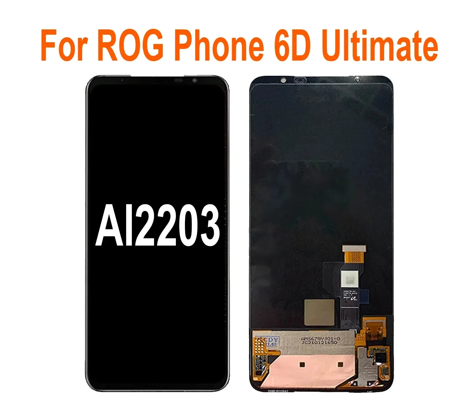 

AMOLED для Asus ROG Phone 6D Ultimate AI2203, ЖК-дисплей, дигитайзер сенсорного экрана, детали в сборе