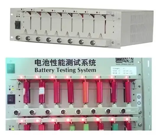 5V1A 3A 5A 6A 8 Channel Cylindrical Cell 18650 Battery Capacity Tester