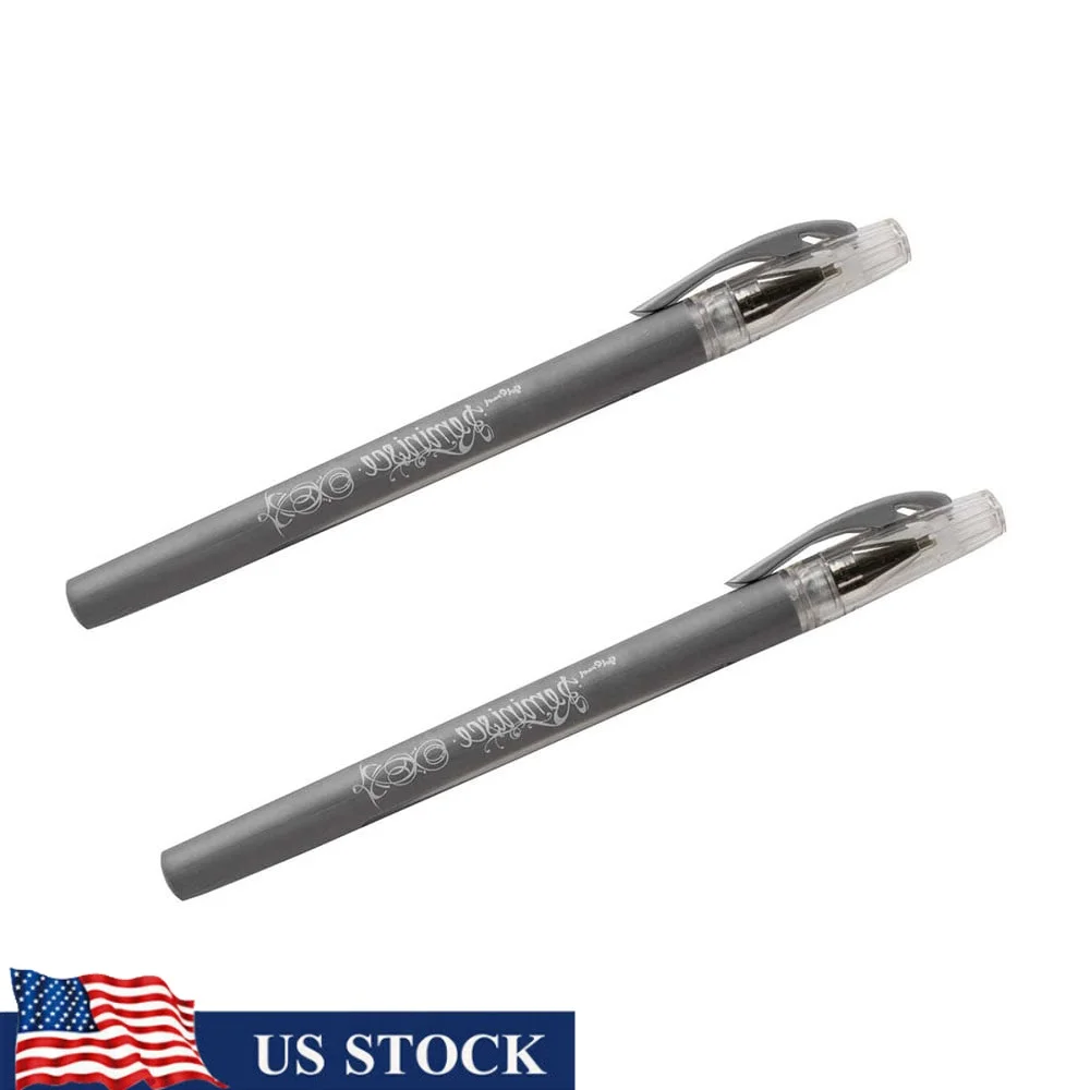 

Ultra Fine Gel Pens 0.7mm Silver 2 Pack Smudge Resistant Ink Rubber Grip Ideal Note Taking Cards Projects Office School