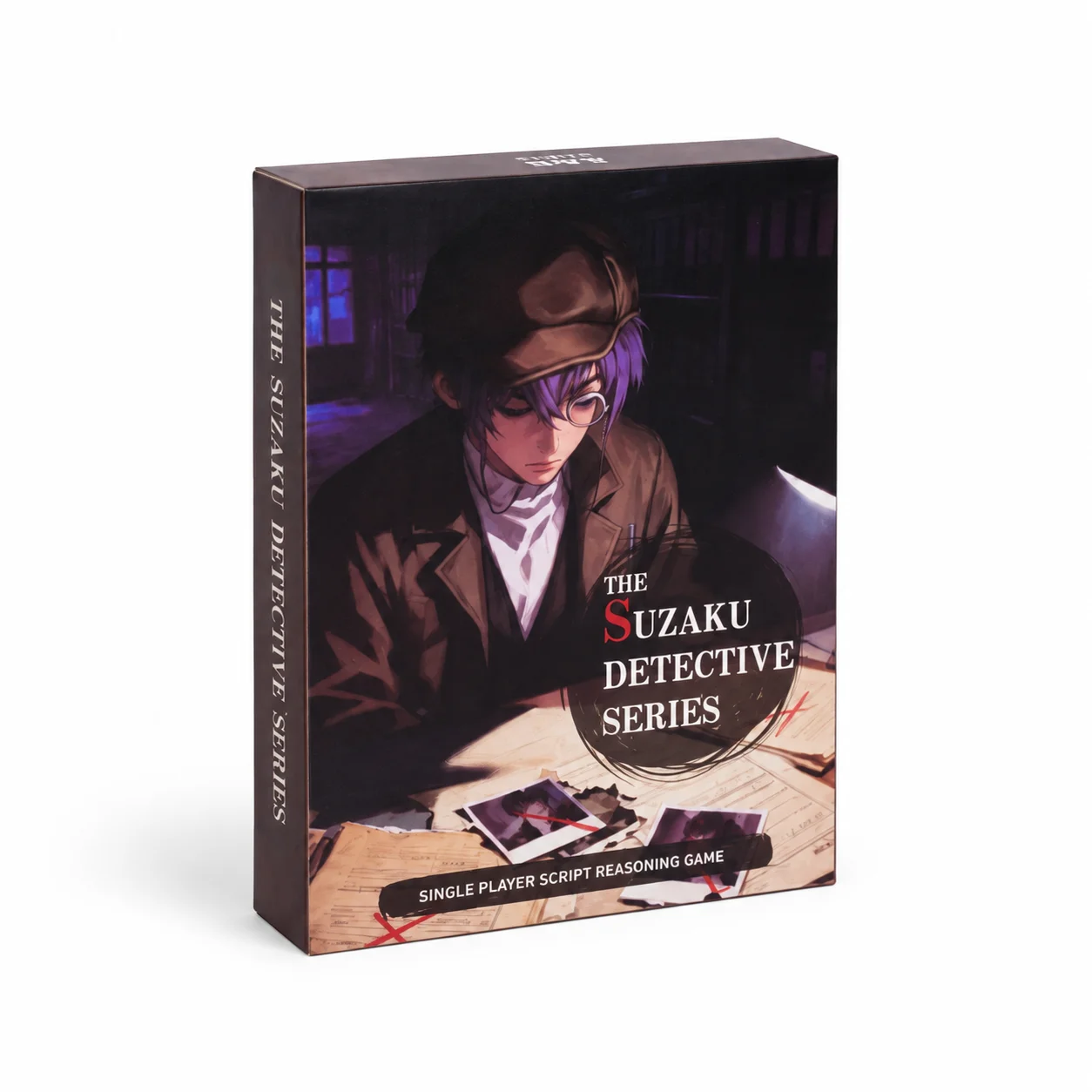 Suzaku Detective Murder Mystery Case Files, 3 Connected Cases, Evidence Cards, Whodunit Logic Puzzle, Game Night