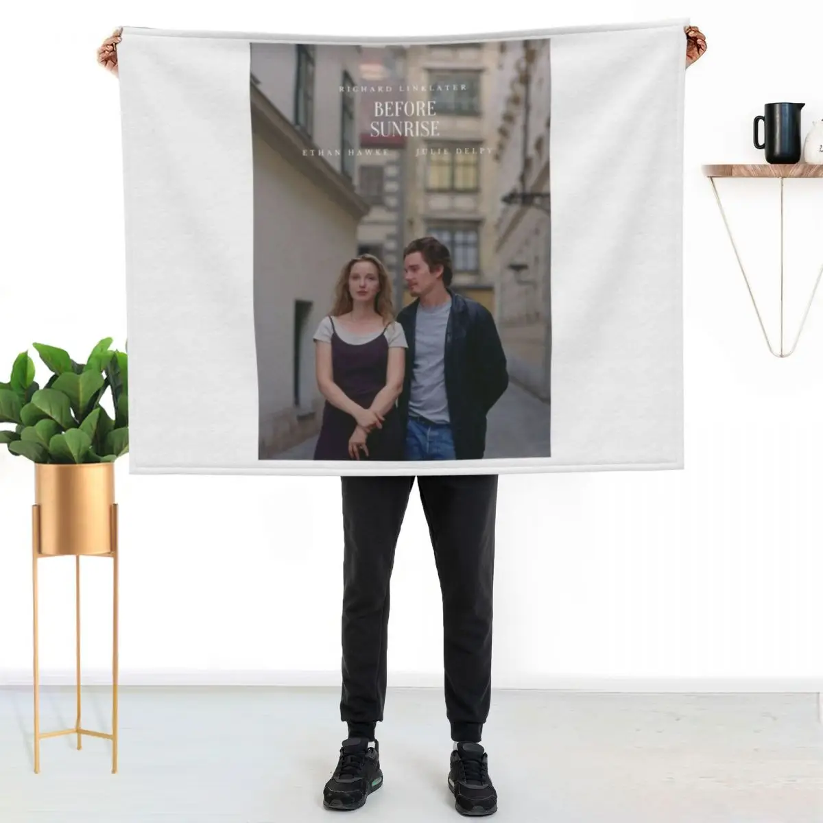 

Before Sunrise Poster Throw Blanket Luxurious Soft Blanket Holiday Gift for Family