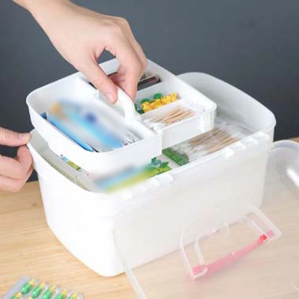 Multi-layer Large Pill Box Large Capacity Portable Pill Storage Organizer Medicine Tablet Container Domestic Medicine Box